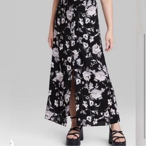 Wild Fable Maxi Skirt button front